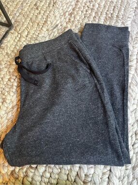Nike Women’s XL Dark Gray Marled Grey Black Sweatpants brushed fleece